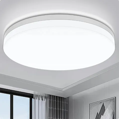 Ultra-fino redondo conduziu a lâmpada do teto à prova dwaterproof água montagem embutida luminária 6500k luz do dia moderna iluminação para o quarto cozinha corredor