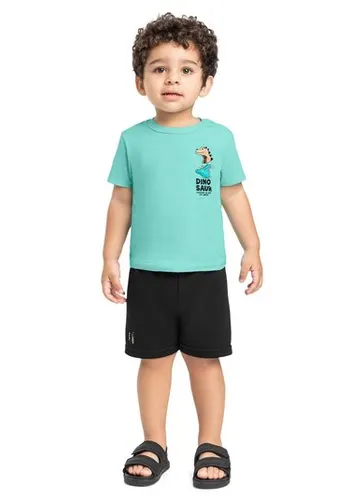 Conjunto Camiseta e Bermuda para Menino Azul