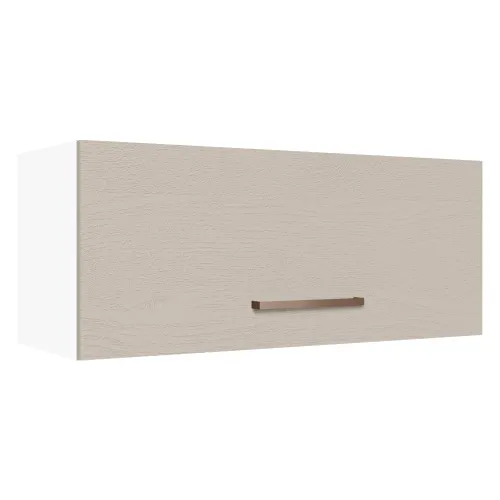 Armário Aéreo 80 cm 1 Porta Basculante Branco/Crema Agata Madesa