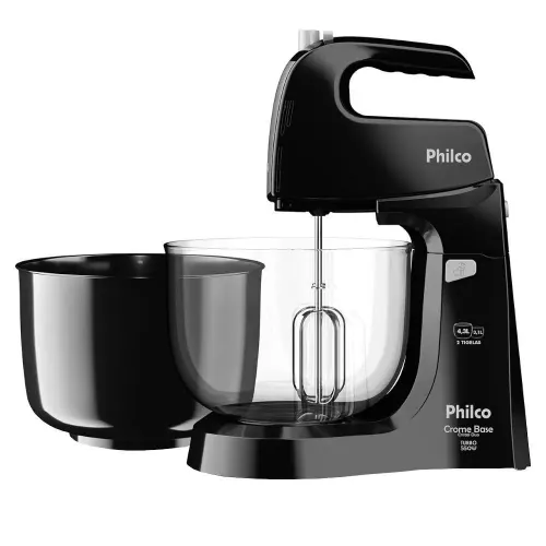 Batedeira 4 Velocidades com Turbo 2 Tigelas 550W Philco 110v