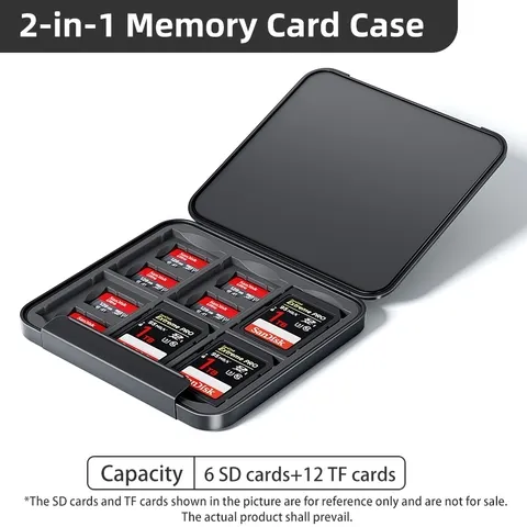 Llano caso de cartão titular resistente à água & anti-choque caso de cartão de memória para sd/micro sd tf cartão organizador de armazenamento capa protetora