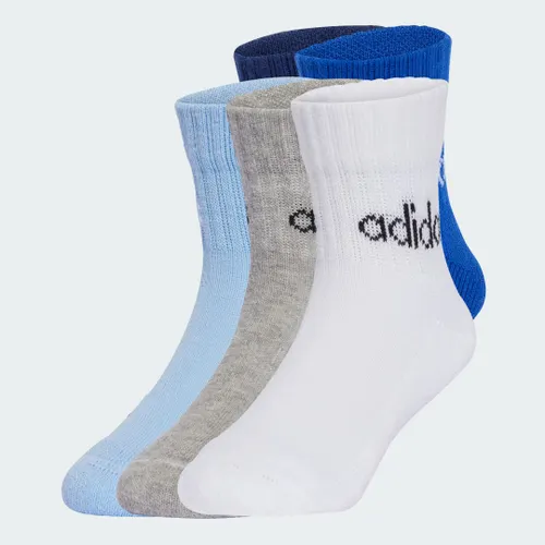 Meias Ankle Linear 5 Pares Infantis Kids adidas