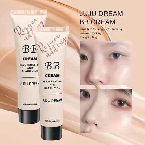 BB creme com base líquida, creme de isolamento, hidratante, controle de óleo, maquiagem duradoura, leite, pele seca, sem pó