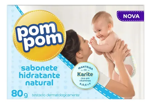 Sabonete em Barra Pom Pom Hidratante com Manteiga de Karité para os Tipos de Pele