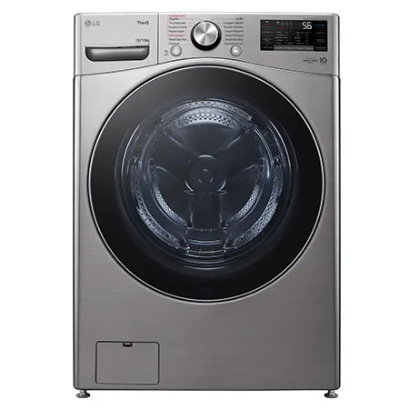 Lava e Seca LG Smart 18kg Inox Look com Inteligência Artificial AIDD™ (WD18SV2S6B) - 127V - WD18SV2S6B