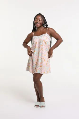 Camisola com Renda Estampa Skincare
