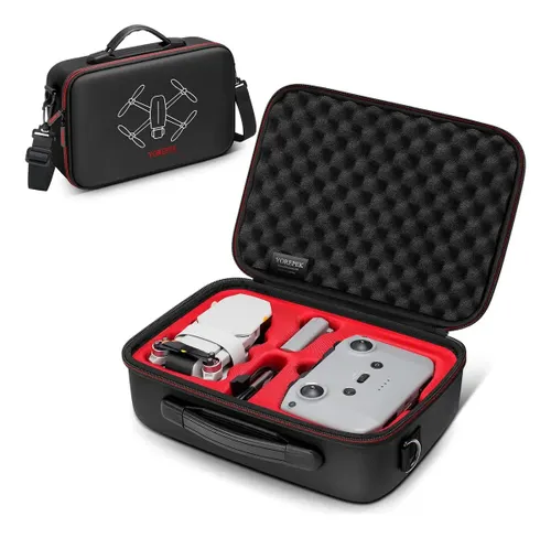 Bolsa de Transporte Rígida para Drone Dji Mini 4k/mini2/mini 2 Se, Estojo Portátil e Leve à Prova Dágua e de Impacto Preto