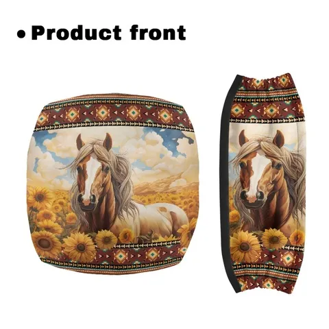 Conjunto de 2 peças Coloranimal Sunflower: capa para assento de andador e capa para almofada de assento de andador, para mulheres, amigas e para usar em cenas de rua.