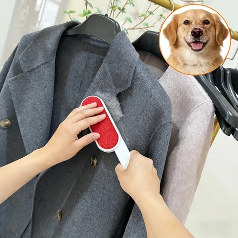 Rolo de limpeza autolimpante com duas faces, escova para remover pelos de animais de estimação, ideal para remover pelos de cães e gatos de sofás, carpetes e roupas.