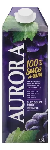 Suco de Uva Aurora Tinto Integral Caixa 1,5l