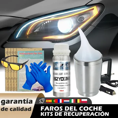 Kit de restauração de farol de carro, acessórios de carro, kit de polimento de reparo de farol, anti-arranhões, manutenção de limpeza detalhada
