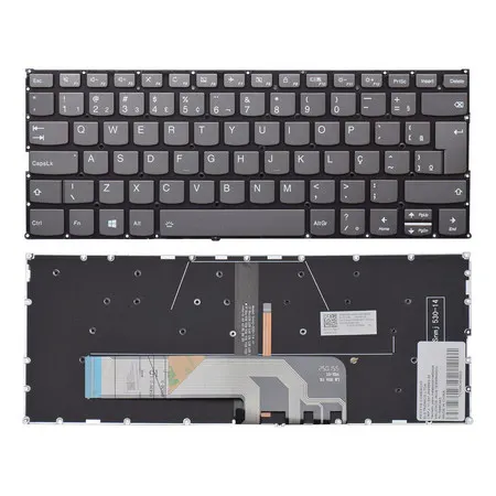 Teclado para Notebook compatível com Lenovo Ideapad C340-14API TYPE 81N6 ABNT2