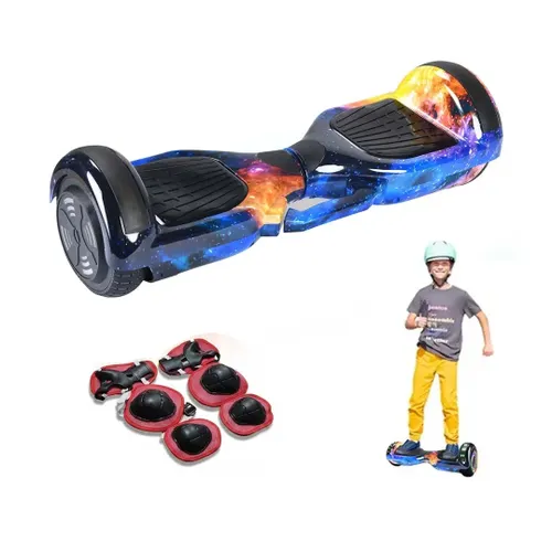 Hoverboard Skate Elétrico 6.5 Polegadas com Led e Bluetooth Céu Estrelado Tricolor
