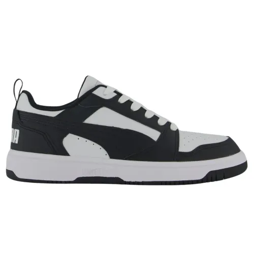 Tênis Puma Rebound V6 Low Masculino Preto/Branco