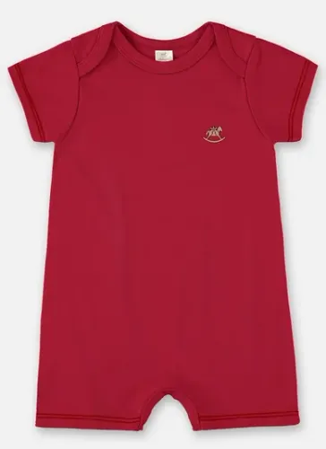 Macaquinho Unissex Bebê em Suedine Essentials (Vermelho) Up Baby