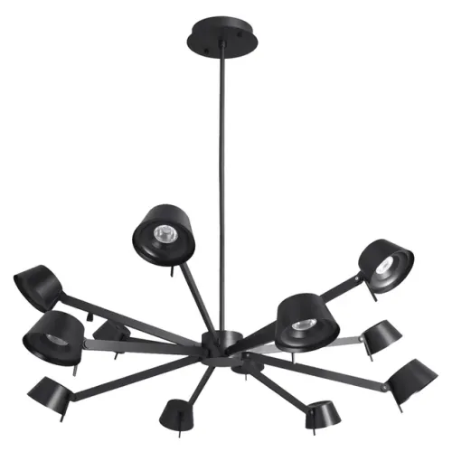 Pendente Led Alumínio Preto 63w 3000k Copo