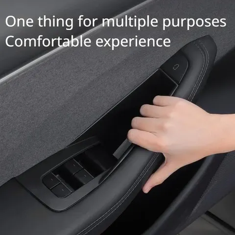 Caixa de Armazenamento para Manípulo da Porta para Tesla Model 3 Highland ModelY Juniper 2026 ModelYL, Acessórios Internos, Organizador Interno, Suporte para Telefone
