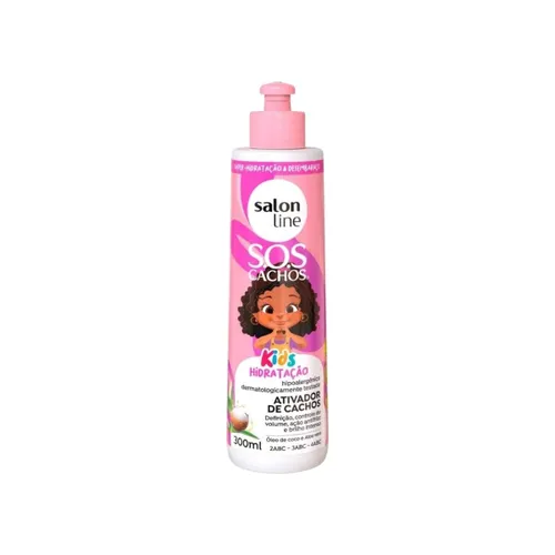 Ativador de Cachos Salon Line SOS Cachos Kids para Cabelo Cacheado 300 ml