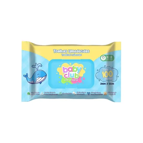 Baby Club Toalhas Umedecidas Premium 100 Folhas