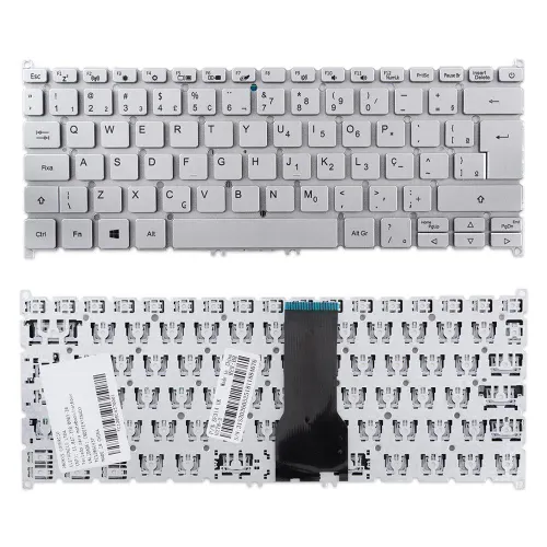 Teclado para Notebook Acer Aspire 5 A514-54-56LF ABNT2 Prata