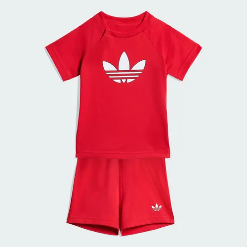 Conjunto Trefoil COM Camiseta e Shorts Kids adidas