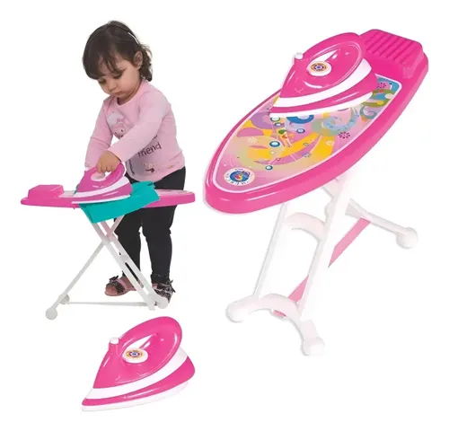 Tábua de Passar Infantil Mercotoys com Ferro Brinquedo