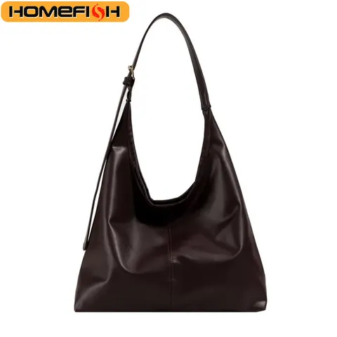 Bolsa Tote HOMEFISH Nova, Bolsa de Ombro Feminina, Estilo Retro Simples, Bolsa Grande