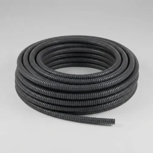 Leiplast AKP 5204 Espaguete Corrugado Preto 20m 4,5mm para Organização de Cabos