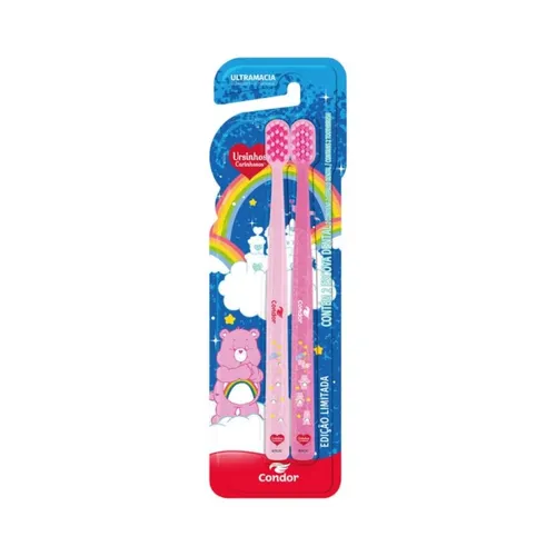 Escova Dental Condor Ursinhos Carinhosos C/2un