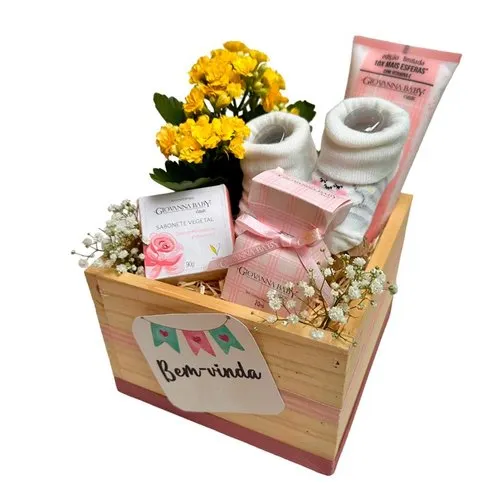 Kit Boas Vindas Baby Rosa