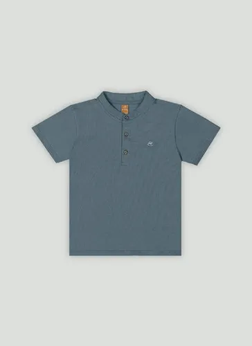 Camiseta Infantil Masculina em Algodão e Elastano Cinza