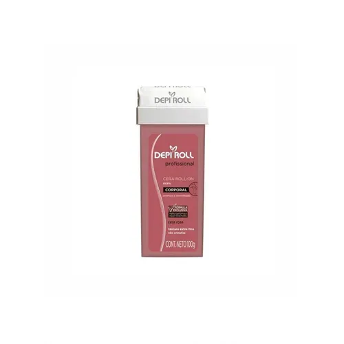Cera Depilatória Roll On Depi Roll Rosa Sensível Refil 100g