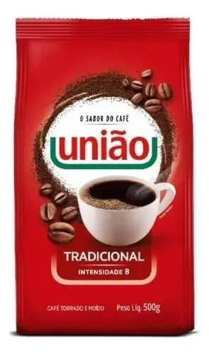 Café Torrado e Moido Tradicional Pouch 500g Intensidade 8 União Pacote