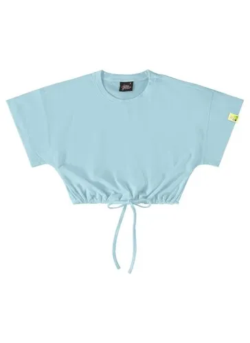 Blusa Cropped Básica Infantil (Azul) Gloss