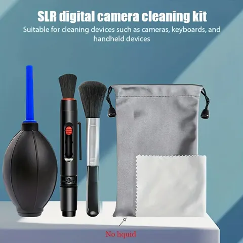 Slr conjunto de limpeza de câmera digital sem espelho, tela de laptop, teclado, sopro de ar adequado para canon nikon, conjunto de limpeza de pano de lente