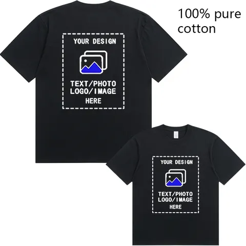 Camisetas Masculinas Personalizadas Ideais para Reuniões de Equipe, Academias e Esportes, Camisetas de Algodão com Gola Redonda e Manga Curta