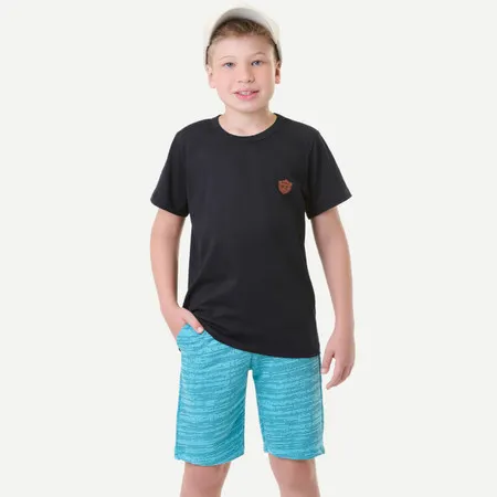 Conjunto camiseta verão infantil masculino 1 ao 14 anos
