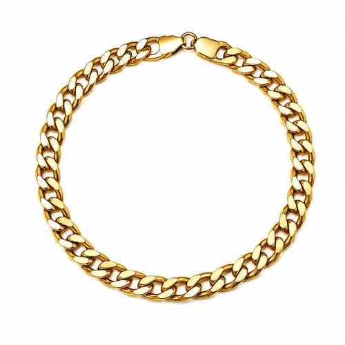 Pulseira Grumet 10 mm 20 cm em Ouro 18K