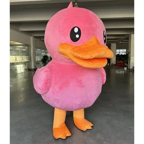 Fantasia de mascote de pato insuflável, boneco de pelúcia para dançar, ideal para o Halloween, carnaval e festas temáticas. Não necessita de pilhas nem carregador.