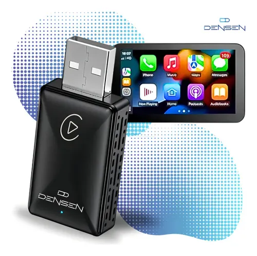 D Densen Carplay Adaptador sem Fio Car Play Android Auto 2 em 1 Usb Car Play Wireless Automático