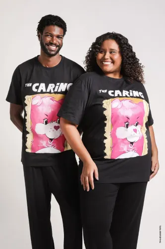 Camiseta Preta Estampa Ursinhos Carinhosos Filme de Terror - Ursinha Animadinha Beary Scary