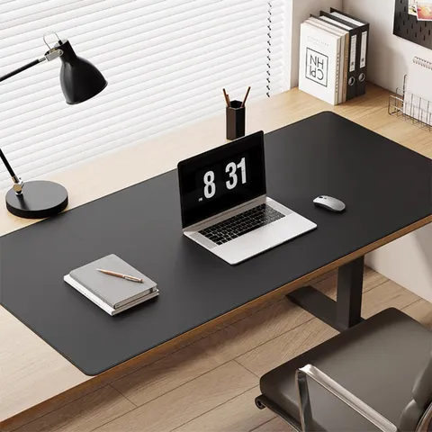 Tapete protetor de mesa de escritório, tamanho grande, couro pu, à prova d'água, teclado de mesa, jogos, acessórios para pc