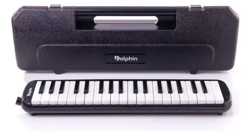 Escaleta Profissional 37 Teclas com Case Preta Dolphin