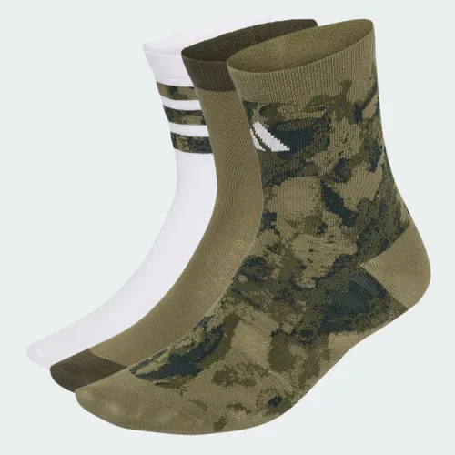 Meias Estampa Camuflada Infantil (3 Pares) Kids adidas