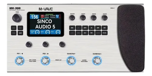 Pedaleira Multiefeitos M-vave Mk-300