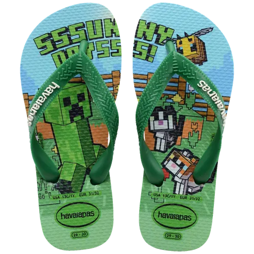 Chinelo Havaianas Infantil Minecraft