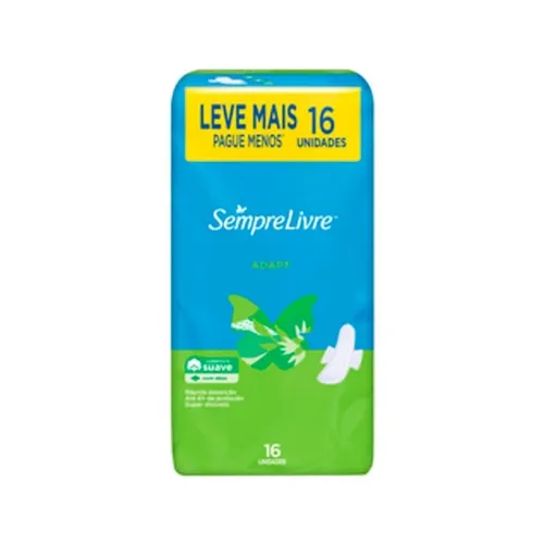 Absorvente Externo Noturno Anatômico com Abas Toque Suave Extrato de A