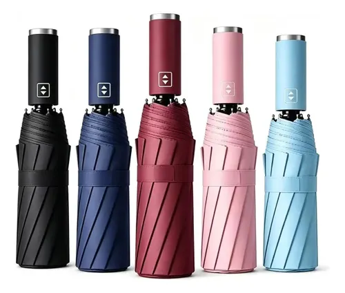 Guarda Chuva Automático Sombrinha Grande Proteção Solar Uv Reforçado Dobrável Envio Imediato Colorido