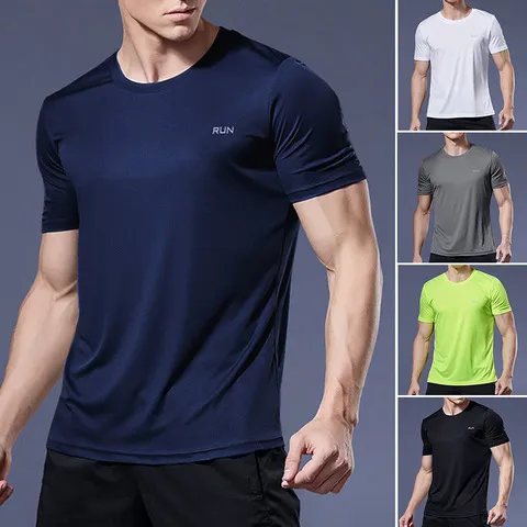 Camisetas de Corrida, Camisetas de Futebol, Camisetas Masculinas, Roupas Esportivas, Camisetas de Corrida Masculinas de Secagem Rápida, Camisetas de Compressão para Fitness e Academia