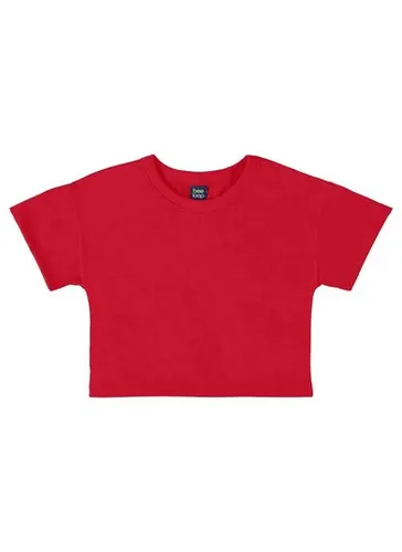 Camiseta Básica para Menina (Vermelho) Bee Loop